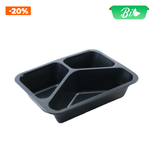 Bát dập 3 ngăn 1000ml 227x178x40mm